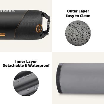 Preview: 30990009001 ROCKBROS Combination Waterproof Bike Bags 2L Handlebar Bag 10L Bicycle Seat Bag Saddle Bag 3.5L Frame Bag Triangle Bag for Mountain Road Bike Black Orange